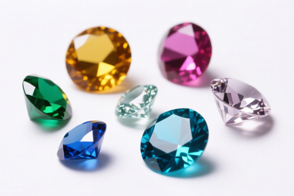 Plastic decorative gemstones