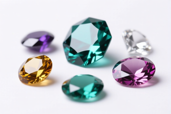 Plastic decorative gemstones