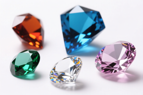 Plastic decorative gemstones