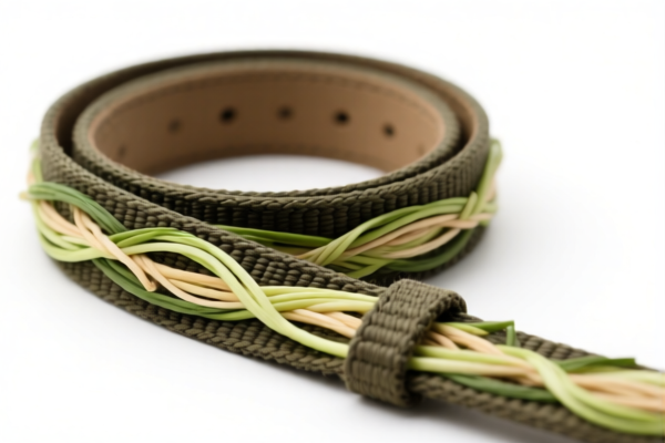 Bonded Textile Belts Containing Vegetable Fibers