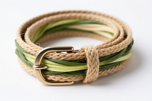 Bonded Textile Belts Containing Vegetable Fibers