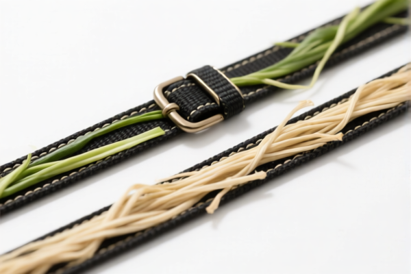 Bonded Textile Belts Containing Vegetable Fibers