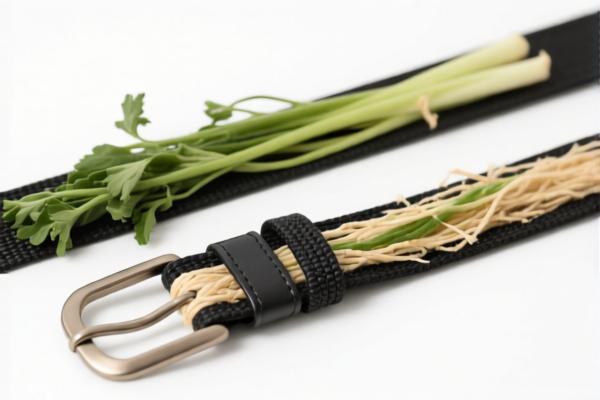 Bonded Textile Belts Containing Vegetable Fibers