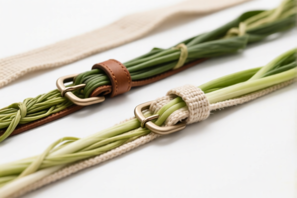 Custom Textile Belts Containing Vegetable Fibers