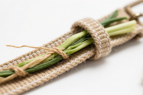 Sewn Textile Belts Containing Vegetable Fibers
