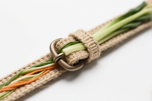 Sewn Textile Belts Containing Vegetable Fibers