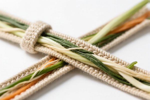 Sewn Textile Belts Containing Vegetable Fibers