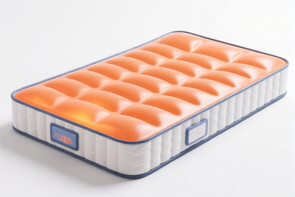 Heated plastic waterbed mattresses