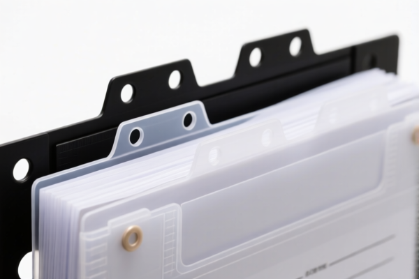 Flat Plastic Document Binders with Tabs