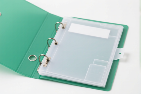 Flat Plastic Document Organizer with Tabs