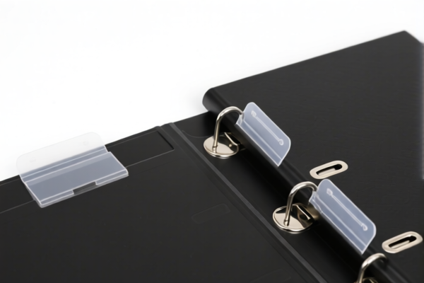 School Use Plastic Document Binders with Tabs