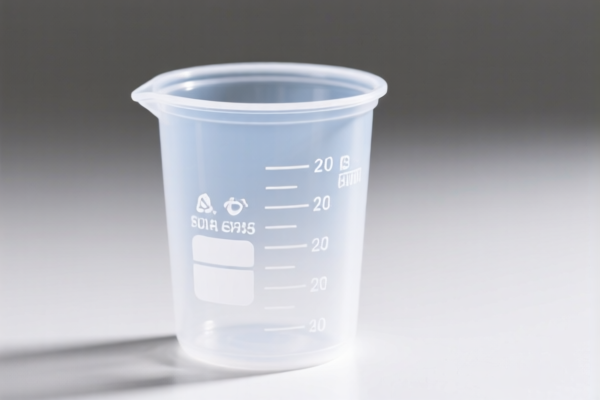 Disposable Plastic Laboratory Beaker