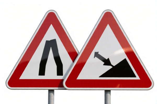 Road Reflective Triangular Warning Signs