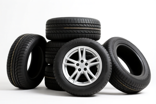 Mixed car tires