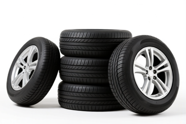 Mixed car tires