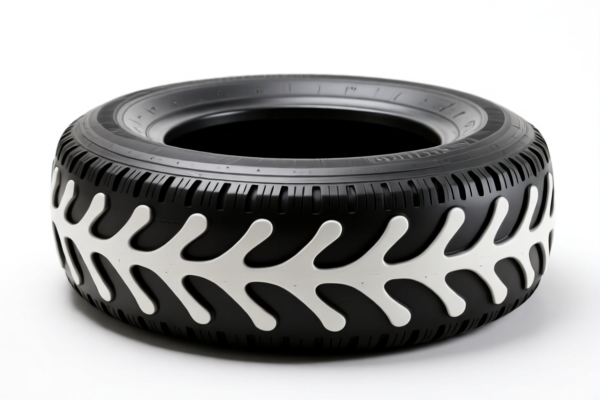 Image for Fishbone Pattern Rubber Tire (Off Road Type)