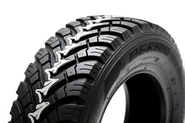 Image for Fishbone Pattern Rubber Tire (Off Road Type)