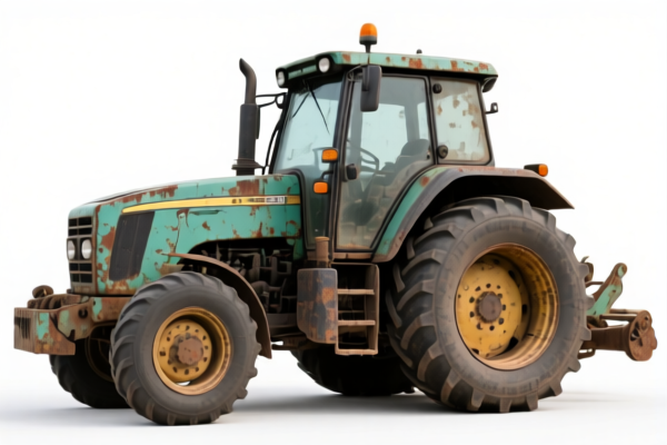 Reclaimed tires for agricultural machinery