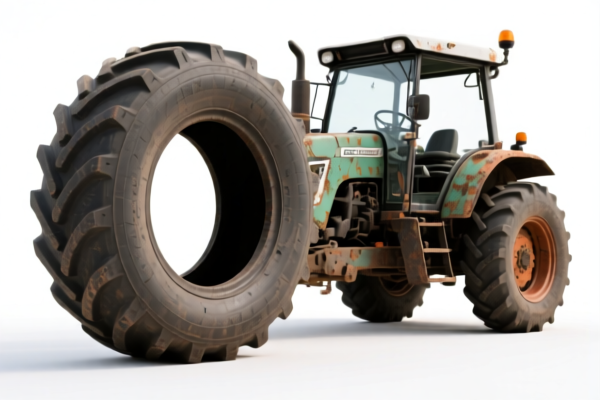 Reclaimed tires for agricultural machinery