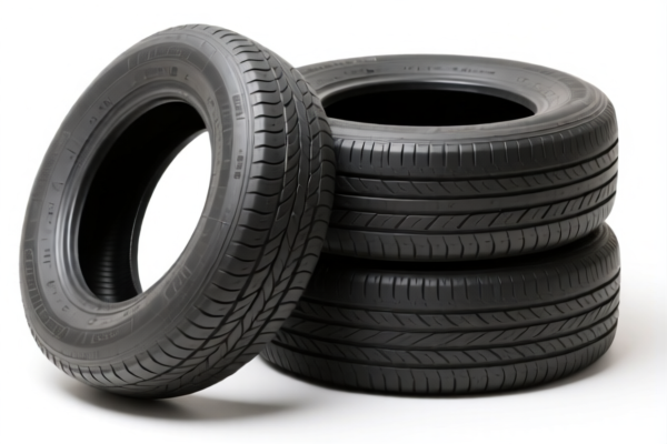 Recycled rubber tires