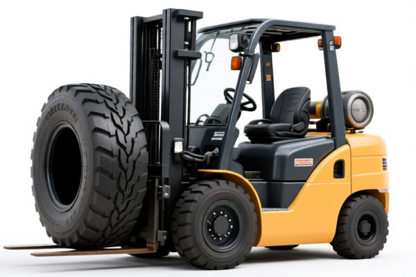 Retreaded tires for forklifts