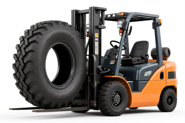 Retreaded tires for forklifts