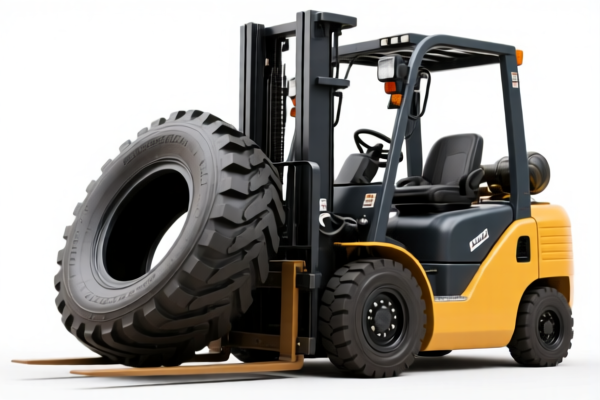 Retreaded tires for forklifts