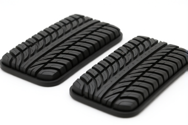Rubber tire cushion pads