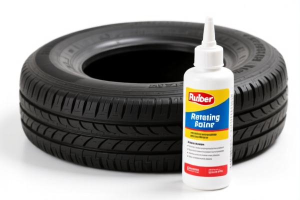 Rubber tire retreading adhesive