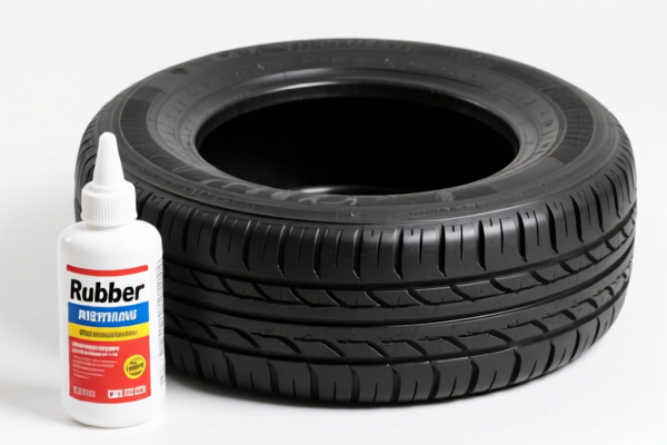 Rubber tire retreading adhesive