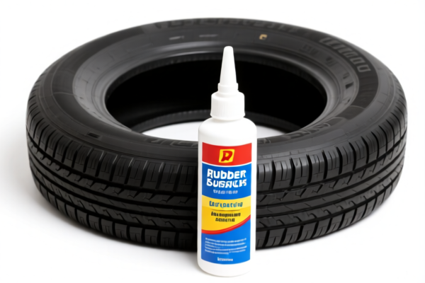 Rubber tire retreading adhesive