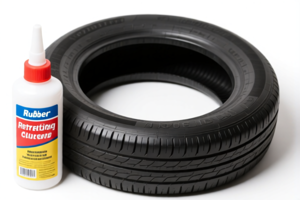 Rubber tire retreading glue