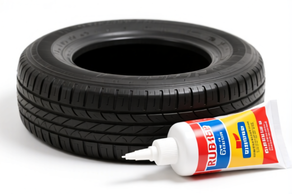 Rubber tire retreading glue