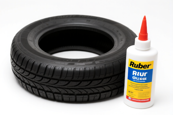 Rubber tire retreading glue