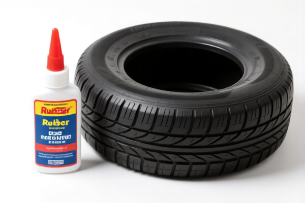 Rubber tire retreading glue
