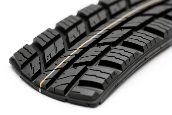 Rubber tire tread reinforcement flap