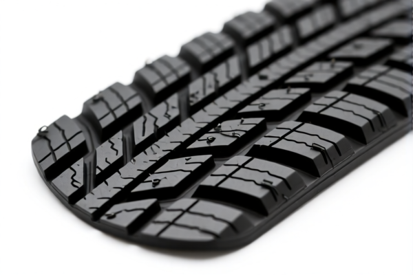 Rubber tire tread reinforcement flap