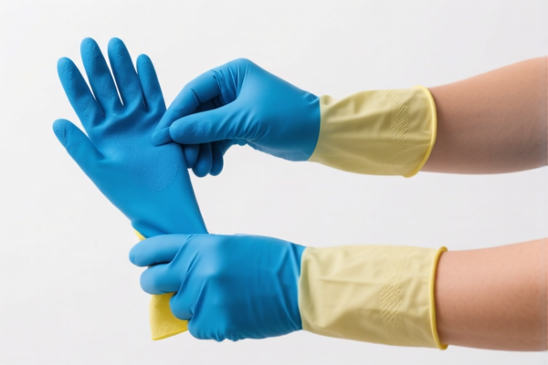 Rubber Short Sleeve Gloves