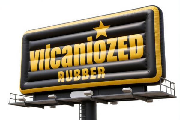 Inflatable vulcanized rubber billboards