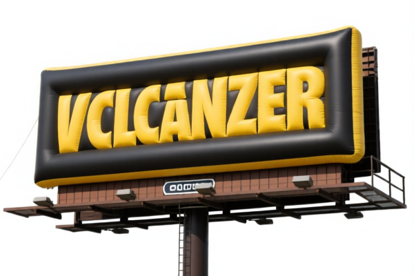 Inflatable vulcanized rubber billboards
