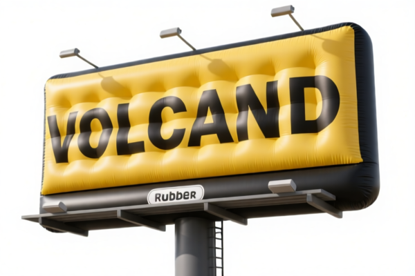 Inflatable vulcanized rubber billboards