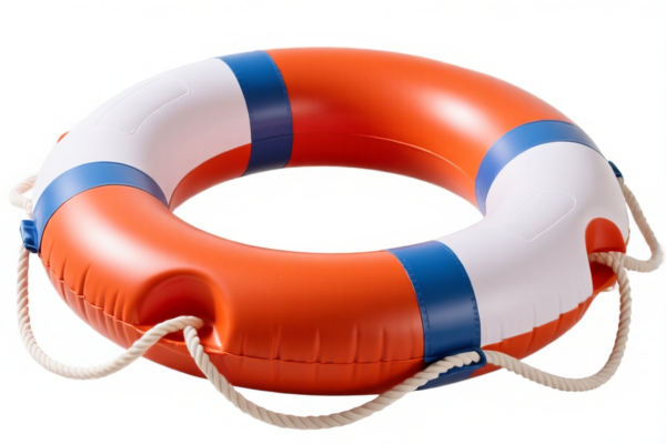 Inflatable vulcanized rubber life buoys