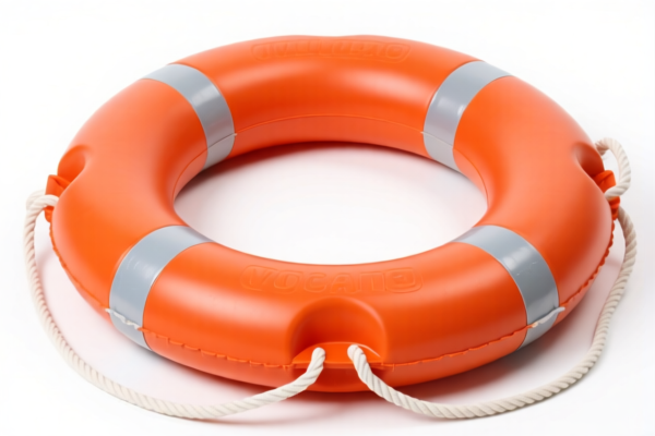 Inflatable vulcanized rubber life buoys