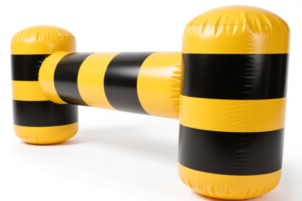 Inflatable vulcanized rubber obstacles