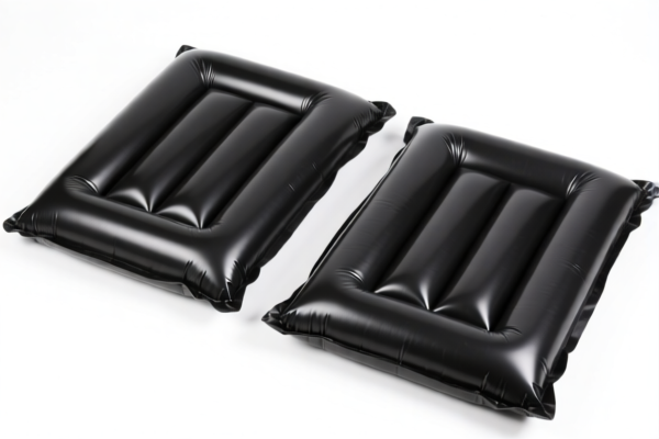Inflatable vulcanized rubber protective pads