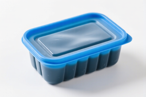 Vulcanized rubber frozen packaging container