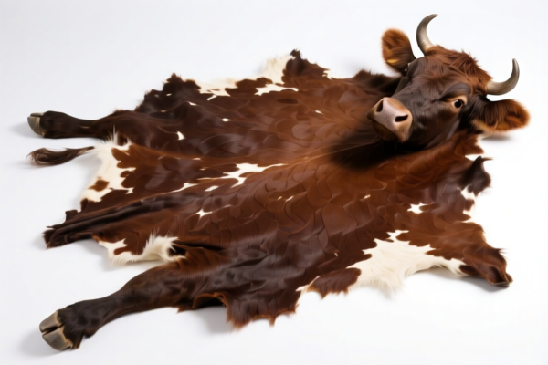 Unsplit raw bovine (including buffalo) hides, whole skin, for leather decoration