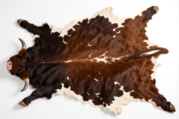 Unsplit raw bovine (including buffalo) hides, whole skin, for leather decoration