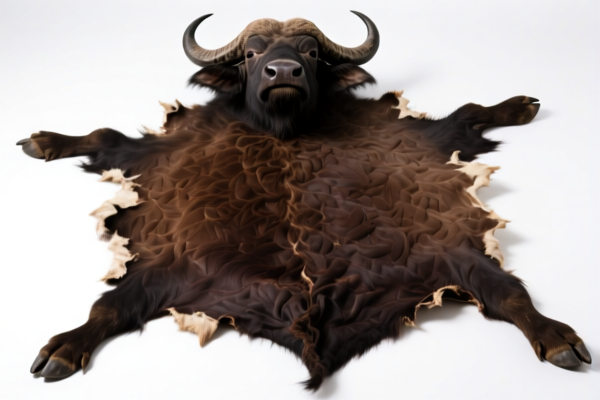 Raw buffalo hides