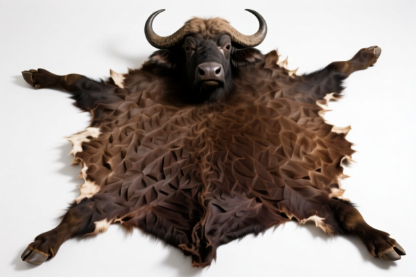 Raw buffalo hides